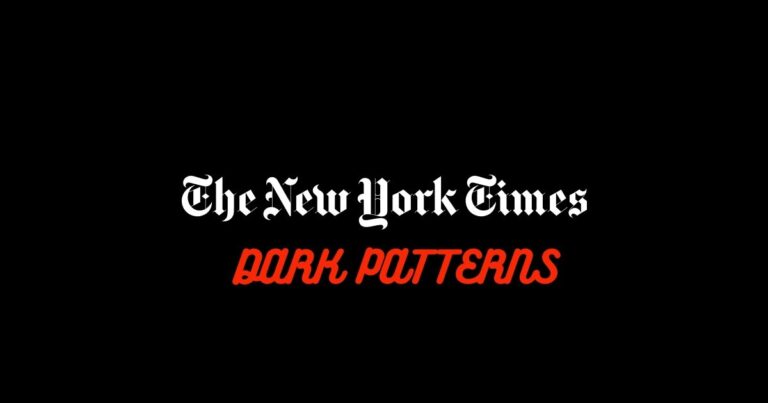 NYT Dark patterns