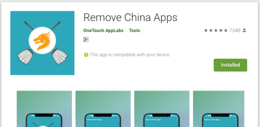 Indian Engineer made “Remove China Apps” to help users remove apps Made In China.