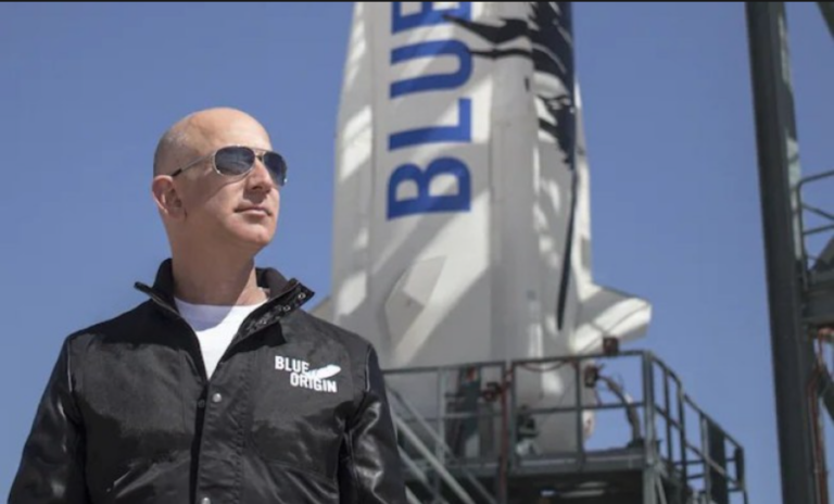 The world’s wealthiest man, Jeff Bezos, makes his first expedition into space