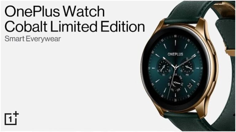One Plus released the limited edition of “OnePlus watch cobalt” in India.