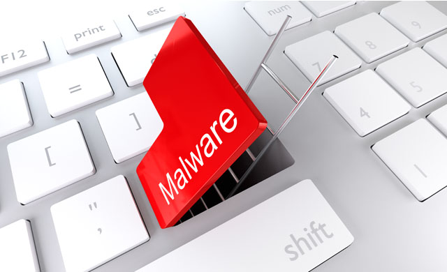 keyboard with red enter key malware