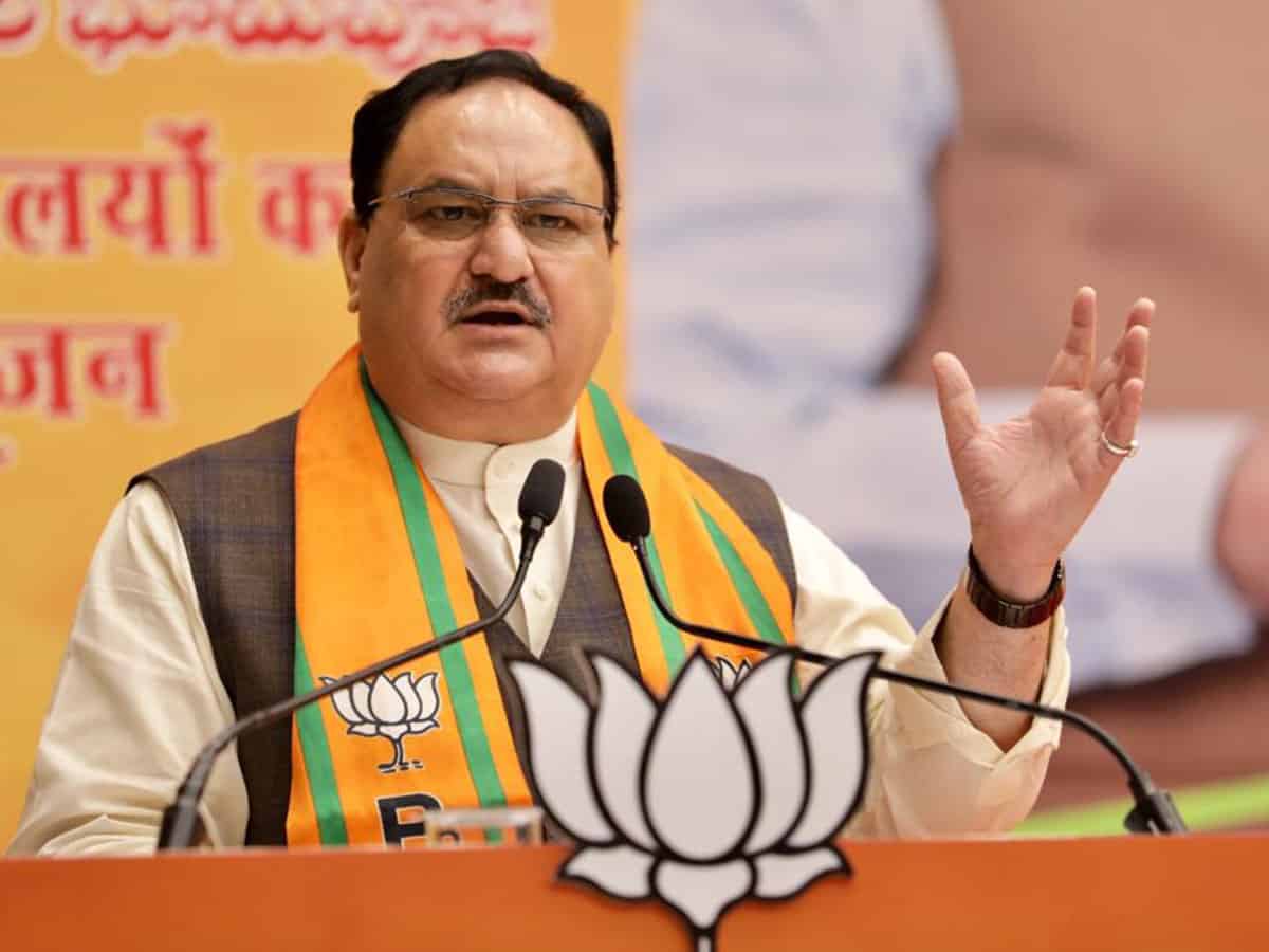 JP Nadda calls the arrest of Telangana BJP chief Sanjay Bandi a “murder of democracy.”